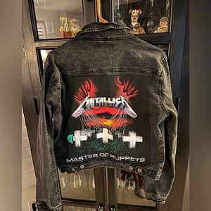 One of a kind Metallica denim jacket.
